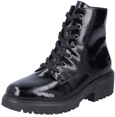 Rieker Damen Schnürstiefel 76002-00 schwarz Gr. 40