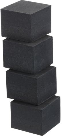 PATIKIL EVA Anti-Vibrationspads, 4 Stück Stoßdämpfende Unterlegscheiben 2 x 2 x 1.6 für HVAC, Klimaanlage, Luftkompressor, Kondensator, Trockner, Schwarz