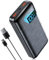 Power Bank 36800mAh:22,5 W Powerbank Schnell Aufladende Externe Batterie mit großer Kapazität, PD3.0 QC4.0 Tragbares Ladegerät mit USB C Input & Output | Digitale Anzeige LED Licht
