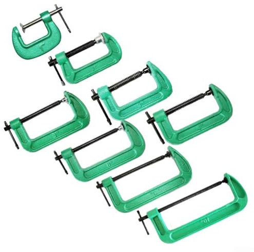 Robusto morsetto tipo G da 110 pollici costruito in ferro malleabile per tutte le vostre esigenze di artigianato (7,6 cm)