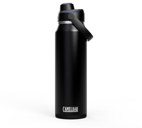 CAMELBAK Thrive Chug Wasserflasche aus isoliertem Edelstahl | 950 ML | leicht zu tragen, auslaufsicher | Schwarz