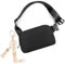 Bauchtasche Damen Herren Gürteltasche Mode Hüfttaschen mit Schlüsselanhänger Buchstabe Brustbeutel Umhängetasche Crossbody Bag Modische Fanny Pack(Herren Frauen Bauchtasche-L)