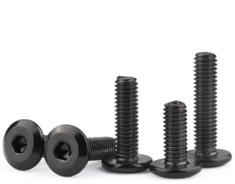 5/20 Stück M3 M4 M5 M6 M8 schwarze Hypothenuse große flache Sechskantschraube Möbelschrauben(30mm,M8 5PCS)