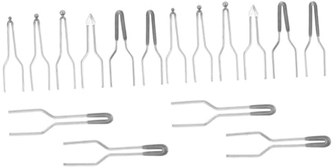 Angoily 2 Sätze Pyrographie-Werkzeug Stifte mit feiner Spitze Holzbearbeitung Schmelz-Kit bastelzeug handwerkskunst Tipps zur Brandmalerei Holzverbrennungsspitzen aus Draht Metall Silver