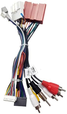 ZVPQU Car Radio Stereo Wiring Harness Cable Android 16pin, for Mazda, for 6 2014-2018, for Atenza CX4 CX-4, for Mazda, for 2 radio adapter cable(Cables)