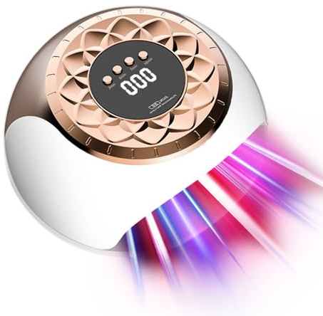 LOZLTX nagelpil lasegerät 【21-Tage schnell】【Präzise Timer: 3|5|7|10 Minuten】 für mehrere & FingernägelNagelpilz LaserGerät für ehandlung, 57pcs Blaues Licht und Rotes Licht Nagelpilz Laser (Gold)