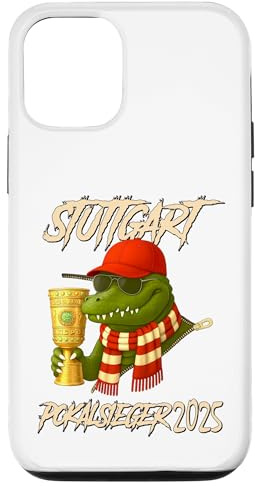 Stuttgart Pokalsieger 2025 - Fußball - VFB Krokodil Hülle für iPhone 12/12 Pro
