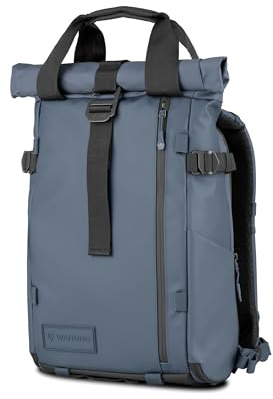 WANDRD All New PRVKE V4 Weatherproof Travel & Camera Backpack – Everyday Carry Bag, Quick Access & Expansion, Aegean Blue, 15L, Photography Bundle