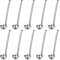 10 Stainless Steel Soup Ladles, 2Oz Portion-Control Ladles With Hanging Hooks & Measurement Marks, 10 Handles, Metal Serving Spoons For Kitchens & Catering