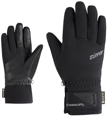 Ziener Damen KLENN-Z Ski-Handschuhe/Wintersport | Gore-Tex, Primaloft, PFC frei, Black, 8,5