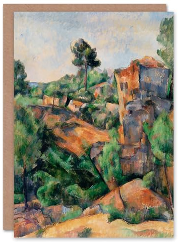 Artery8 Paul Cezanne Art Card Bibemus Quarry Cubist Landscape