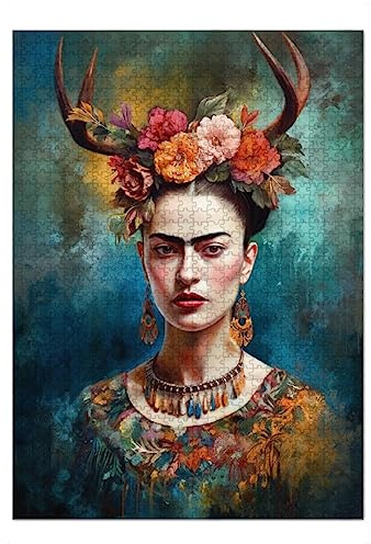 artboxONE-Puzzle XL (1000 Teile) Floral Frida Floral Love