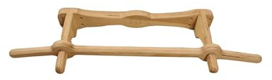 Bear On Bar – Robuste Klimmzugstange aus Holz Bullenhörner 62,5 cm für drinnen und draußen für verschiedene Klimmzüge – Wandmontage, über der Tür – einfache Montage – Turngerät für zu Hause