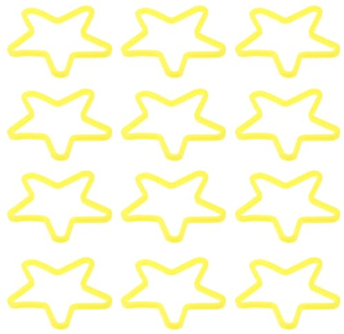 TOYANDONA 50pcs Enchanted Rubber Band Star Shape for Funny Magician Tricks Prop Elastic Bands for Stage Performance Gimmick Accessories