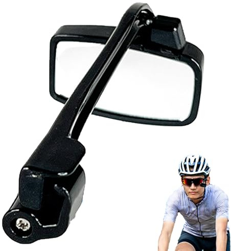 Fahrrad-Brillen-Rückspiegel – Fahrrad-Glasspiegel, verstellbare Linse