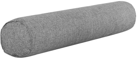 FELTECHELECTR Oreiller Cylindrique Jambes 15x40 Cm en Coton et Lin, Coussin de Soutien Ergonomique pour Repose-pieds et Massage, pour Lit, Canapé et Table de Massage, Couleur Gris Fumé