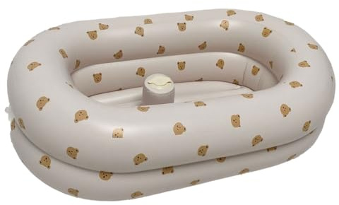 Multifunktionale aufblasbare Badewanne für Babybadewanne, Spielbecken, Spielzeugaufbewahrung, PVC, sicher, bequem, rutschfester Boden, rutschfeste Babywanne