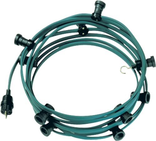 Bachmann 740.006 Lichterkette mit Stecker und Endstück mit 20 Fassungen