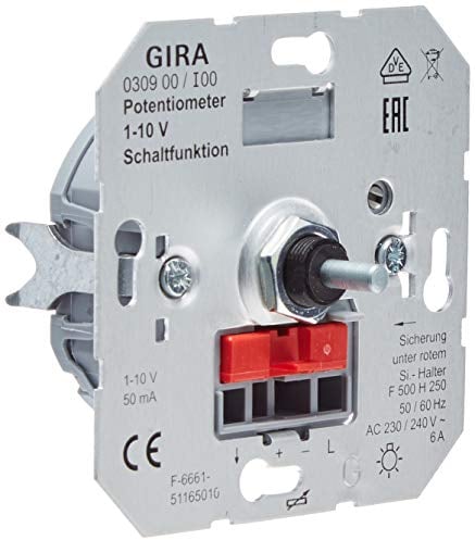 Gira 030900 Potentiometer 1 Schaltfunktion 10 V Einsatz