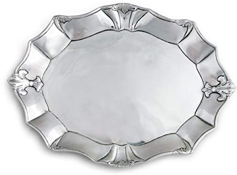 Arthur Court Fleur-De-Lis Servierplatte, oval, 48,3 cm