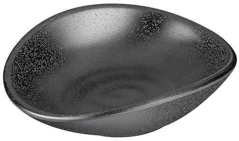 APS Bol 13 x 11 cm, H: 3,5 cm mélamine, Noir, Steinoptik