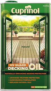 Cuprinol UV Guard Decking Oil 5Ltr Natural