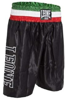 LEONE 1947, Pantalones Cortos De Boxeo, Negro, S, AB733