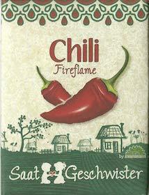 Die Stadtgärtner Chili-Saatgut | feurig scharf | Chili-Samen der Sorte Fireflame Rot