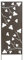 Nortene 2012059 Panneau en métal avec Motif Floral Marron 0,6 x 1,5 m