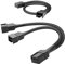 KabelDirekt – 15cm PWM fan to 2x PWM fan Y-cable + 30cm extension cable