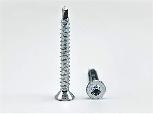 50 Stück Bohrschrauben 4,8x60 mm selbstschneidend verzinkt Senkkopf Torx T25 DIN 7504 PT Blechschrauben