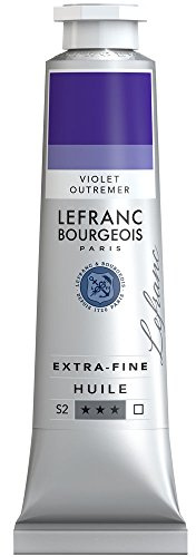 Lefranc Bourgeois Extra-Fine Oil Paint, Artists Quality, Ultramarine Violet, 40ml Tube