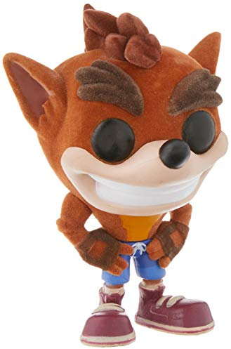 Funko - Figurine Crash Bandicoot - Crash Flocked Exclu Pop 10cm - 0889698256438