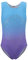 Sinoem Ragazze Ginnastica Leotards Balletto Body Costumi di Danza per Bambini da 2 a 10 Anni (11-12 anni, Blu + viola - senza maniche)
