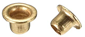 sourcing map 200stk. 3mm x 3mm Durchgangsloch Kupfer Hohlnieten Tüllen Leiterplatte PCB
