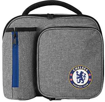 FOCO Official Chelsea FC Football Lunch Bag with Bottle Holder