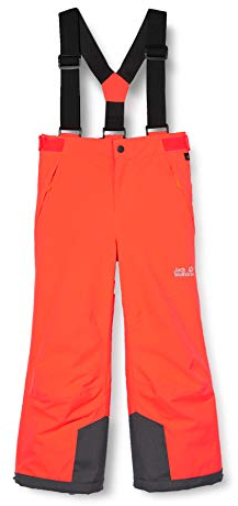 Jack Wolfskin Unisex Kinder Great Snow Pants Kinder Schneehose , Rot, 128 EU