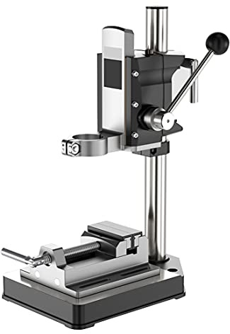 Bohrständer Bohrmaschinenständer für Bohrmaschine mit Schraubstock, Verstellbarer Tischbohrmaschine für DIY Werkzeugpresse