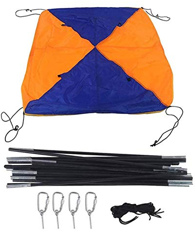 Toldo para barco hinchable, para 4-5 personas, para camping, pesca, etc.