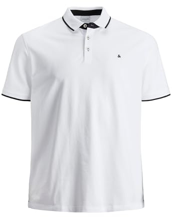 Jack & Jones T-Shirt Herren, Weiß, 6XL Große Größen