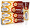 Super Poligrip Power Max Power Hold Plus Seal Lot de 4 crèmes adhésives pour prothèses dentaires pour une tenue sûre et une fermeture des aliments, sans arôme, 62,4 g