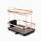 Dish Drying Rack – Rose Gold, 2-Tier Organizer with Dip Tray, Utensil Holder and Large Capacity for Kitchen Countertop