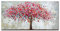Mintura Art Artwork Handgemaltes Wandbild Der große rote Baum für Wohnzimmer, Acryl-Leinwand, Heimdekoration, Ölgemälde auf Leinwand, 100 x 200 cm, ungerahmt