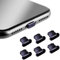 Jagowa 6 Pcs Phone Dust Plug Set Aluminum Alloy Anti Dust Charging Port Cap Cover Protection Plug Accessories for iPhone (Purple)