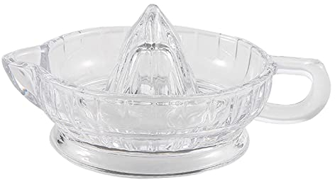 Sharplace Zitronenpresse aus Glas mit Griff Kleine Zitruspresse für Orangen-Cocktailgetränke