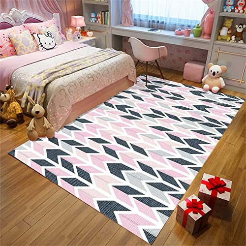 Kunsen cheap carpet Abstract carpet of household bedroom printing living room gaming rug Pink Corridor carpet very large rugs200X300CM