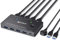 Commutatore KVM USB 3.0, 8K Switch KVM HDMI per 2 Computer, supporta la Risoluzione 7680 x 4320@60 Hz, 3840 x 2160 @ 120Hz per Condividono Mouse, Tastiera e Monitor