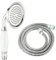 Wussh 3.85 Inch Classic Traditional Brass Telephone Hand Shower Head Polished Chrome and Ceramic Handheld Showerheads with 1.5M Hose