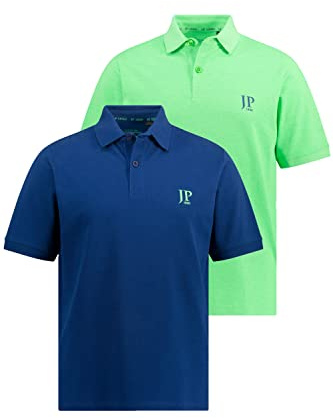 JP 1880 Herren große Größen Übergrößen Menswear L-8XL Poloshirts, Basic, 2er-Pack, Piqué, gekämmte Baumwolle, bis 8 XL tiefblau XL 704317742-XL