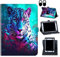 for Nokia T10 Tablet Case/for Nokia T10 8 inch 2022 Tablet Case, 360 Degree Rotating Stand and Magnetic Closure Case for Nokia T10 (Model TA-1472) Tablet 8 inch 2022 Release,Tiger King Animal